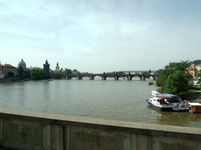 Crossing the Vltava River