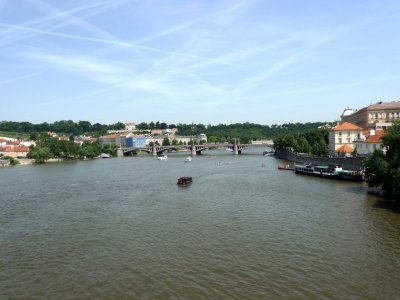 Vltava River Seen from Charles Bridge