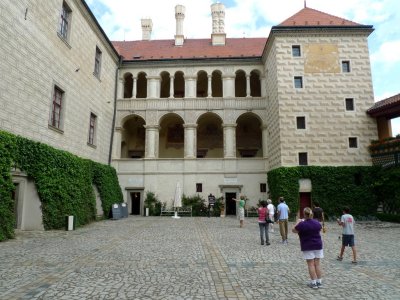 Courtyard of Castle Melnik