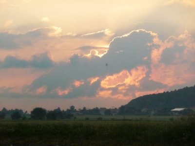 Sun Setting on the German Countryside