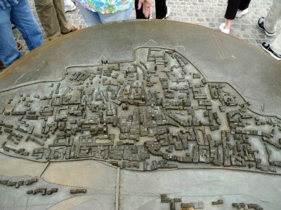 Bronze City Plan of Regensburg, Germany