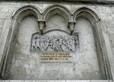 Stone Relief at St. Emmeram's Abbey (founded 739 A.D.), Regensburg