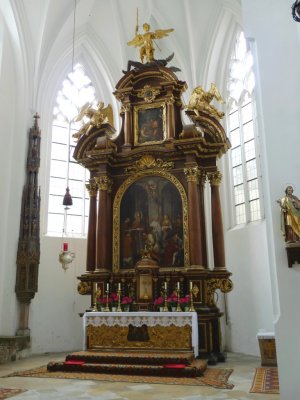 Altar of St. Rupert (1690) in St. Rupert's Church in St. Emmeram's Abbey