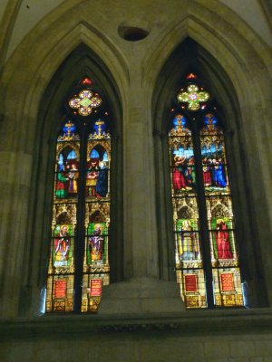 Stained Glass in the Cathedral of St. Peter, Regensburg, Germany