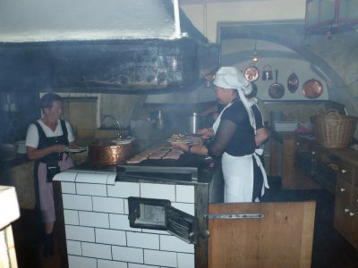 Cooking Regensburger Sausages at Wurstkuche