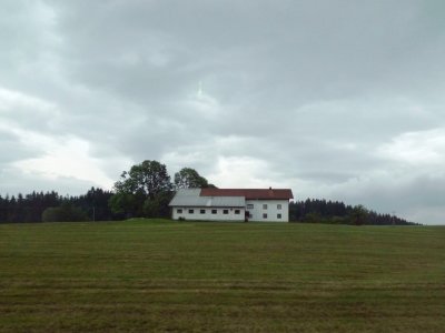 German Farmhouse on  a Rainy Day