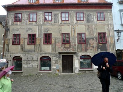 Local Guide Explains Restoration in Cesky Krumlov