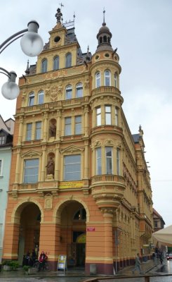 Baroque Building in Budejovice, Czech Republic