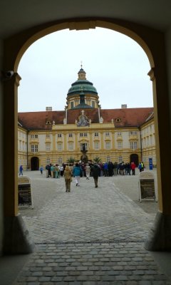 Entering Melk Abbey (Benedictine Abbey Completed in 1736)
