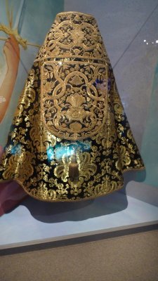 Chasuble (Vesper Coat) circa 1730 with Gold Embroidery