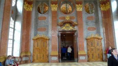 Inside the Marble Hall of Melk Abbey