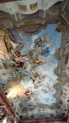 Ceiling Frescoe (1731) in the Marble Hall of Melk Abbey