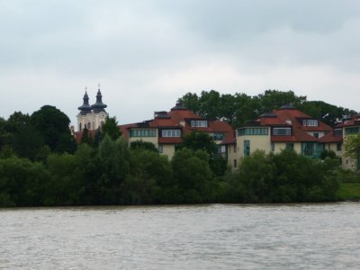 Interesting Skyline on the Danube in Austria