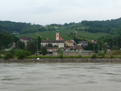 Village on the Danube River in Austria