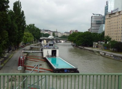 Floating Swimming Pool on the Danube in Vienna