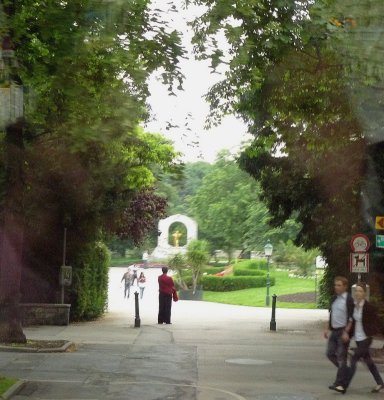 Golden Statue of Johann Strauss in Vienna's City Park