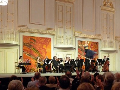 Dancers with Orchestra at Royal Waltz Concert