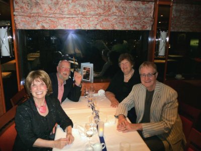 Helena, Ian, Ann, & Bruce at Dinner