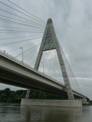 Going Under Megyeri Bridge (outskirts of Budapest, Hungary)