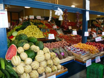Fresh Produce in the Great Market Hall in Budapest