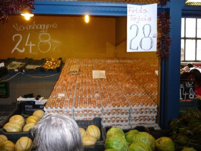 Lots of Eggs in the Great Market Hall in Budapest