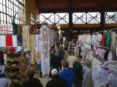 Shopping in the Great Market Hall in Budapest