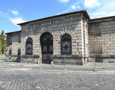 Former Ministry of Defense with WWII Bullet Holes, Budapest