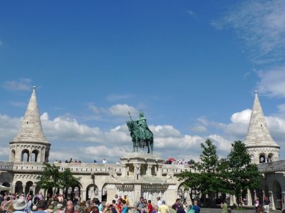 Fisherman's Bastion (1895-1902) on Castle Hill in Budapest