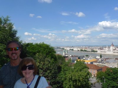 Bill & Susan at Fisherman's Bastion, Budapest