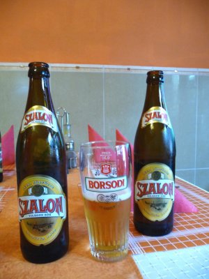 Drinking Local Beer in Pecs, Hungary