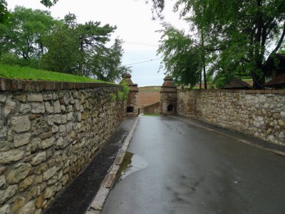 Entering Kalemegdan Fortress in Belgrade, Serbia
