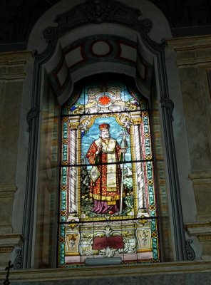 Stained Glass in Cathedral of St. George  in Novi Sad