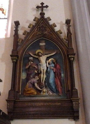 One of the Stations of the Cross in The Name of Mary Church in Novi Sad