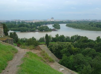 Kalemegdan Fortress Overlooks the Confluence of the Danube & Sava Rivers