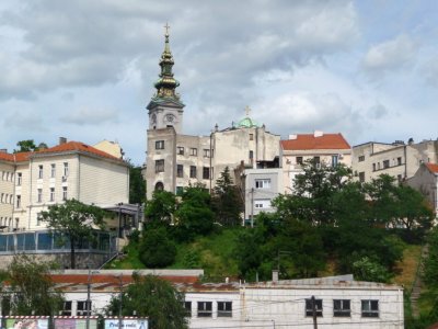 Belgrade with Steeple of St. Michaels Cathedral in Background