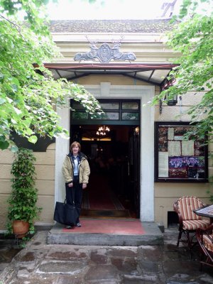 Ready for Lunch in Skadarlija Area of Belgrade