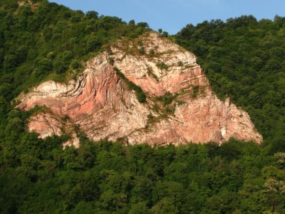 Rock Outcropping Along the Danube
