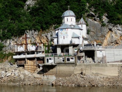 Mraconia Monastery (founded 1453) on Romanian Side of Danube