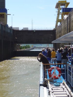 Gates Opening for Second Half of Iron Gate Lock