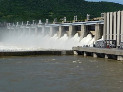 Water Release from Iron Gate Dam
