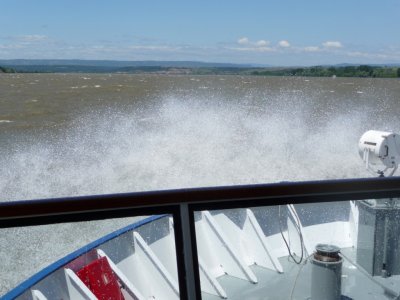 It is a Little Wet to Be Sitting on the Bow