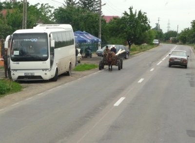 A Horse Cart in Romania