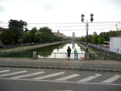 Crossing the Dambovita River in Bucharest