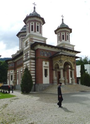 The Sinaia Monastery is inhabited by 13 Christian Orthodox Monks