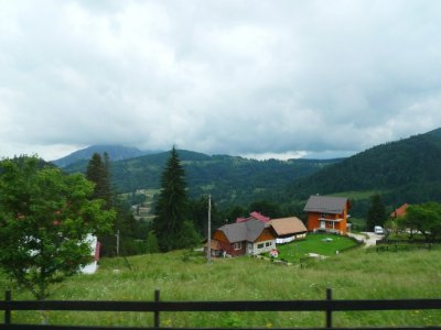 Farm in Carpathian Mountains of Romania
