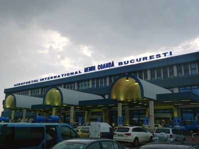 At Bucharest International Airport