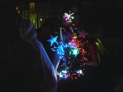 Lighted Costume in Laffitte's Blacksmith Shop