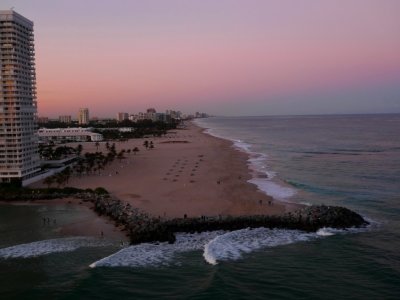 Fort Lauderdale Beach at Sunset