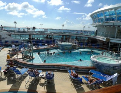 At the Pool While Docked in Aruba