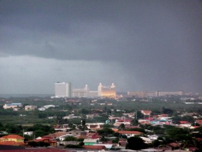 Rain on Resorts on Aruba's West Coast